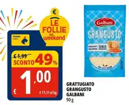 Tigros Grattugiato grangusto GALBANI offerta