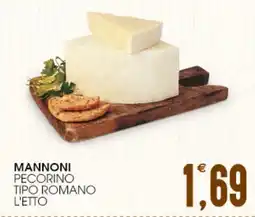 SpesAmica Mannoni pecorino tipo romano l'etto offerta