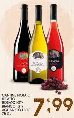 SpesAmica Cantine notaio il patto rosato igt/ bianco igt/ aglianico DOC offerta