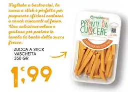 SpesAmica Verdeterra zucca a stick vaschetta offerta