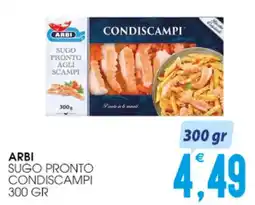 SpesAmica Arbi sugo pronto condiscampi offerta