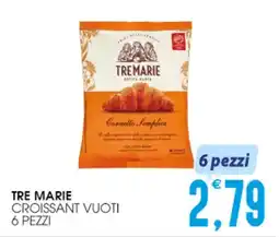 SpesAmica Tre marie croissant vuoti 6 pezzi offerta