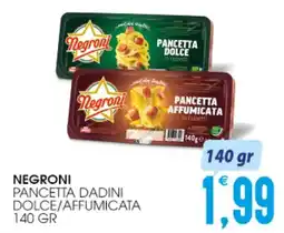 SpesAmica Negroni pancetta dadini dolce/affumicata pancetta affumicata offerta