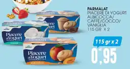 SpesAmica Parmalat piacere di yogurt albicocca/ caffé/cocco/ vaniglia offerta