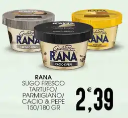 SpesAmica Rana sugo fresco tartufo/ parmigiano/ cacio & pepe offerta