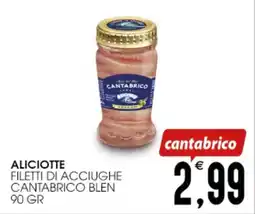 SpesAmica Aliciotte filetti di acciughe cantabrico blen offerta