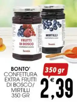 SpesAmica Bonto' confettura extra frutti di bosco/ mirtilli offerta