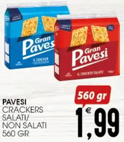 SpesAmica Pavesi crackers salati/ non salati offerta