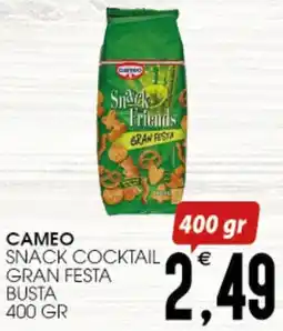 SpesAmica Cameo snack cocktail gran festa busta offerta