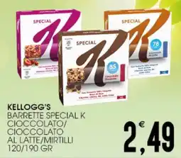 SpesAmica Kellogg's barrette special k cioccolato/ cioccolato al latte/mirtilli offerta