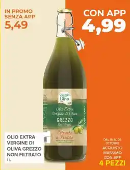 Todis Olio extra vergine di oliva grezzo non filtrato offerta