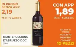 Todis Montepulciano d'abruzzo doc offerta