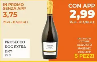 Todis Prosecco doc extra dry offerta
