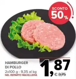 Todis Hamburger di pollo offerta