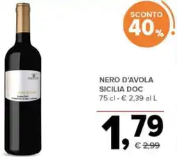 Todis Nero d'avola sicilia doc offerta