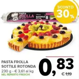 Todis Pasta frolla sottile rotonda offerta