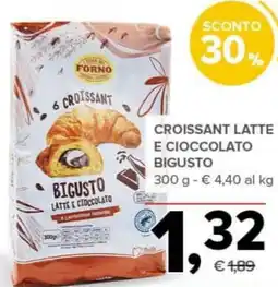 Todis Croissant latte e cioccolato bigusto offerta