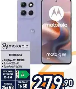Unieuro motorola MOTO G86 5G offerta