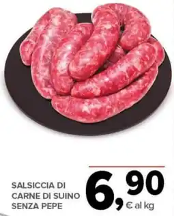 Todis Salsiccia di carne di suino senza pepe offerta