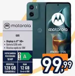 Unieuro motorola G05 offerta