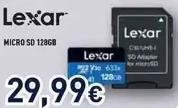 Unieuro Lexar MICRO SD 128GB offerta