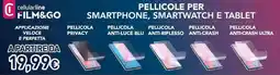 Unieuro cellularline FILM&GO Pellicole per smartphone, smartwatch e tablet offerta