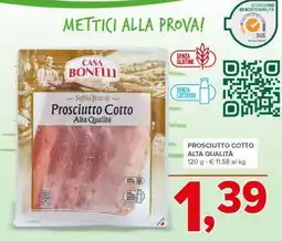 Todis Prosciutto cotto alta qualità offerta