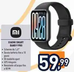 Unieuro XIAOMI SMART BAND 9 PRO offerta