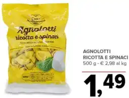 Todis Agnolotti ricotta e spinaci offerta