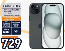 Unieuro iPhone 15 Plus offerta