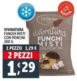 Deco Supermercati Vivinatura funghi misti con porcini offerta