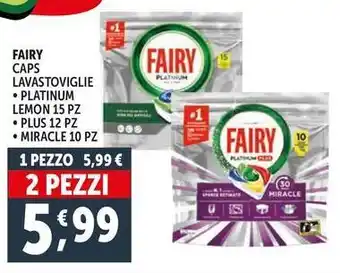 Deco Supermercati Fairy caps lavastoviglie offerta
