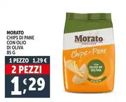 Deco Supermercati Morato chips di pane con olio di oliva offerta