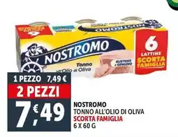 Deco Supermercati Nostromo tonno all'olio di oliva scorta famiglia offerta