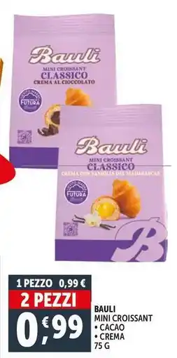 Deco Supermercati Bauli mini croissant cacao crema offerta