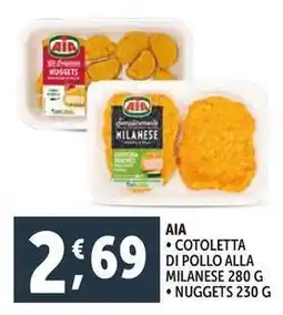 Deco Supermercati Aia cotoletta di pollo alla milanese - nuggets offerta