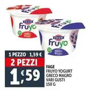 Fage fruyo yogurt greco magro