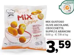 Todis Mix gustoso olive ascolane, crocchette, supplì e arancini offerta