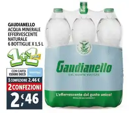 Deco Supermercati Gaudianello acqua minerale effervescente naturale offerta
