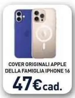 Unieuro Cover originali apple della famiglia iphone 16 offerta
