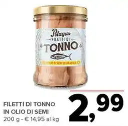 Todis Filetti di tonno in olio di semi offerta