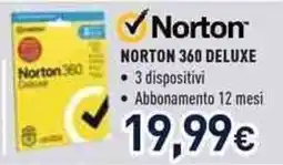 Unieuro Norton 360 deluxe offerta