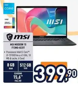 Unieuro MSI MODERN 15 F13MG-0221T offerta