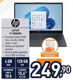 Unieuro hp 15-FD0069NL offerta