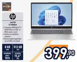 Unieuro hp LAPTOP 15-fc0082nl offerta