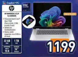 Unieuro HP OMNIBOOK X FLIP 16-AS0006NL offerta