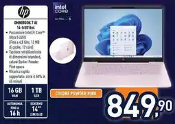 Unieuro hp OMNIBOOK 7 AI 14-fr0016nl offerta