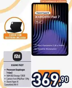 Unieuro XIAOMI PAD7 offerta