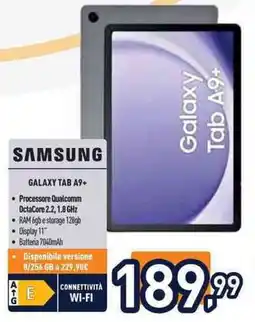 Unieuro SAMSUNG GALAXY TAB A9+ offerta