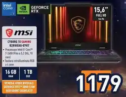 Unieuro msi CYBORG 15 GAMING B2RWEKG-0791T offerta